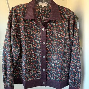 LOFT Floral Button-Up Blouse - Multicolor